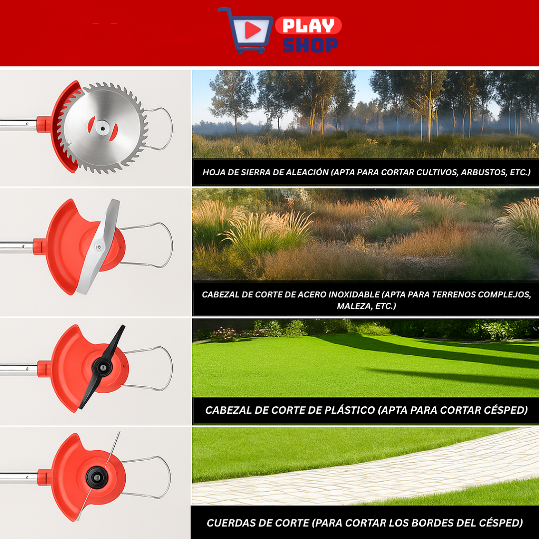 Guadaña ⚡ Corta Césped Inalámbrico EcoPower 48V