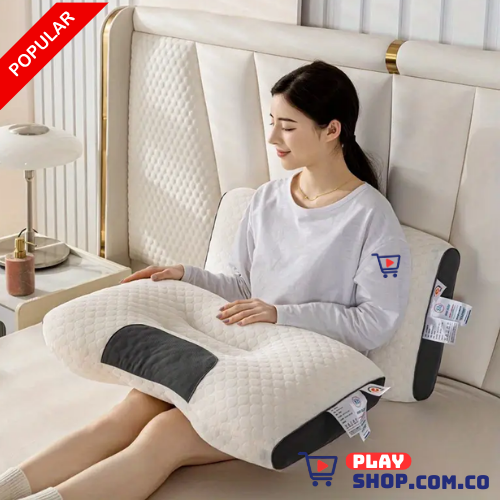 Combo Almohada Ortopédica x2 Unidades - Algodón Antimicrobiano Full Calidad