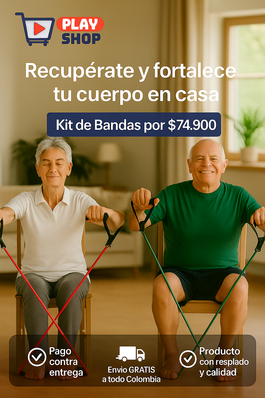 Kit de Bandas elásticas 💪🏻Tonificación y Recuperación