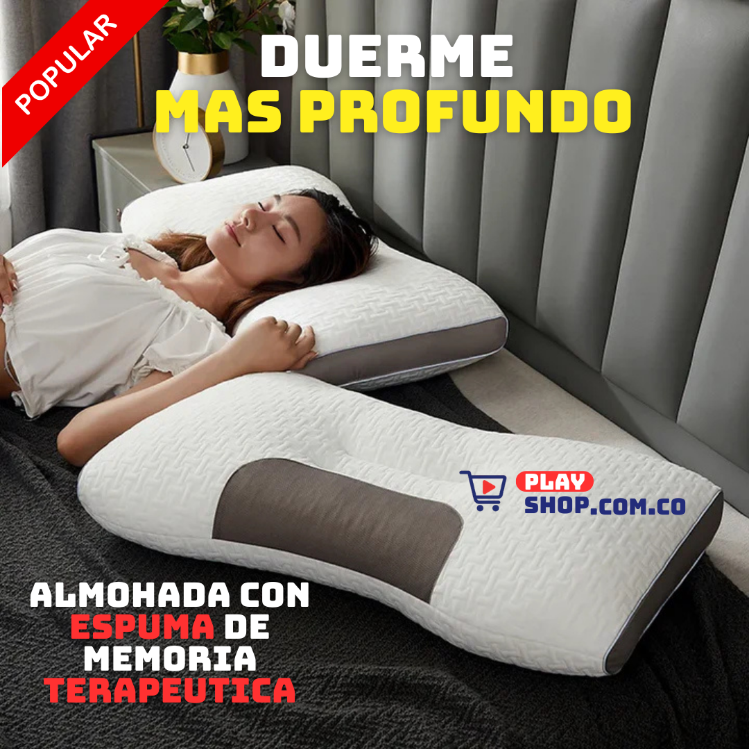 Combo Almohada Ortopédica x2 Unidades - Algodón Antimicrobiano Full Calidad