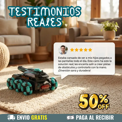 🔥 Carro Todoterreno 6 ruedas con Control por Gestos