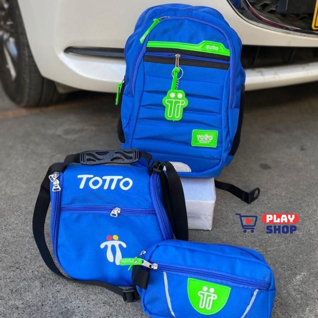 Combo Morral🎒+ Cartuchera +✏️ Lonchera TOTTO 3X1