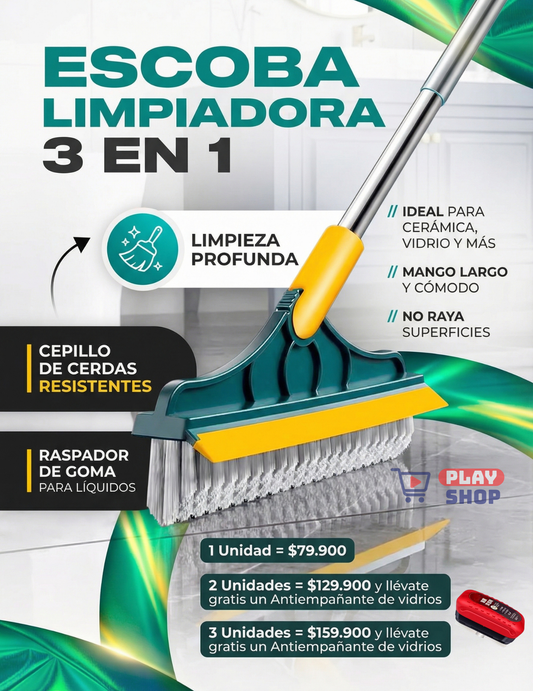✨ESCOBA LIMPIADORA 3 EN 1 🫧