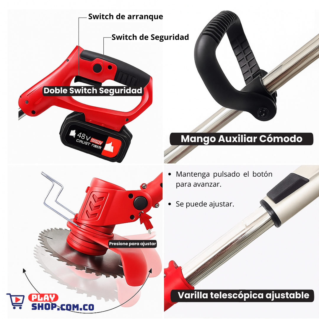 Guadaña ⚡ Corta Césped Inalámbrico EcoPower  48V