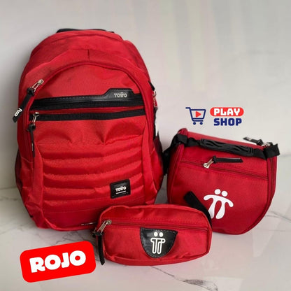 Combo Morral🎒+ Cartuchera +✏️ Lonchera TOTTO 3X1