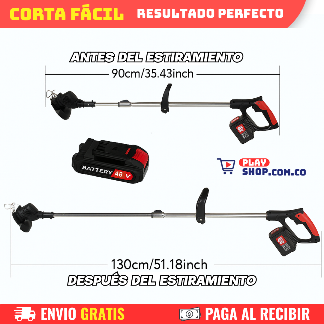 Guadaña ⚡ Corta Césped Inalámbrico EcoPower  48V