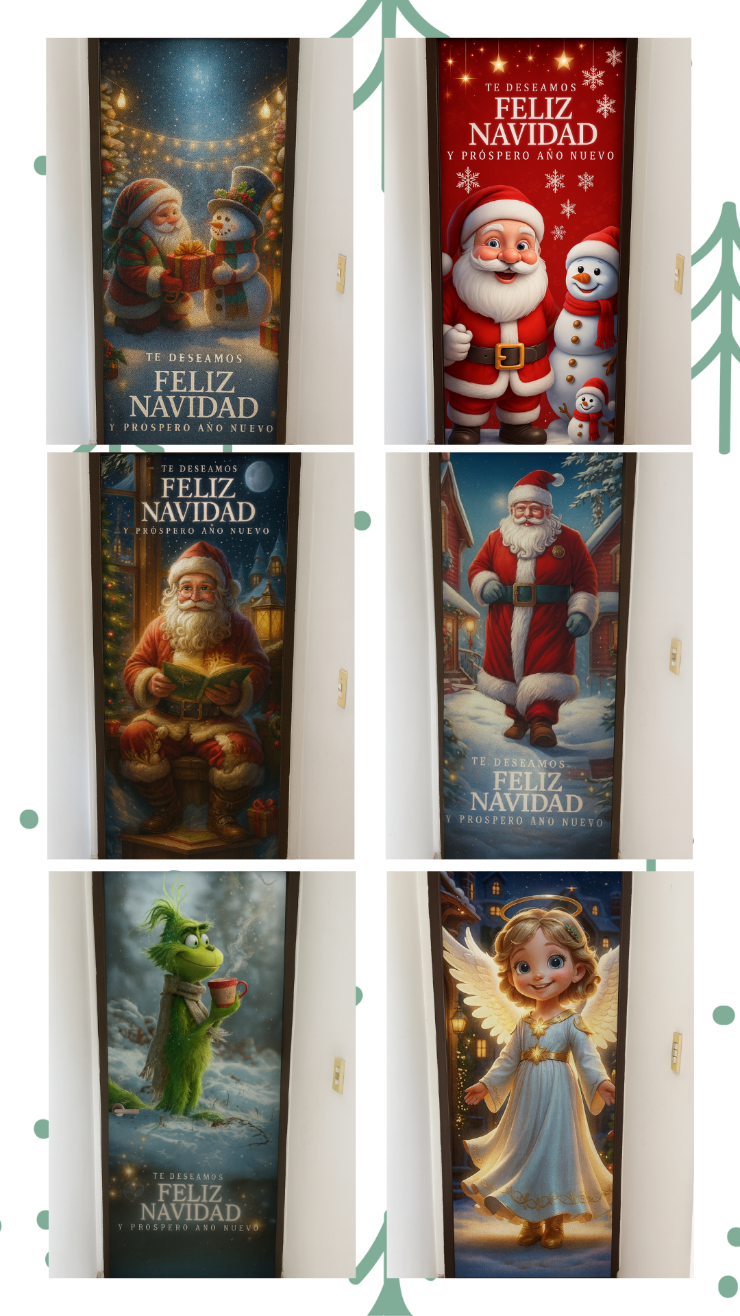 Fundas para puertas🚪 Navideñas🎅🏼