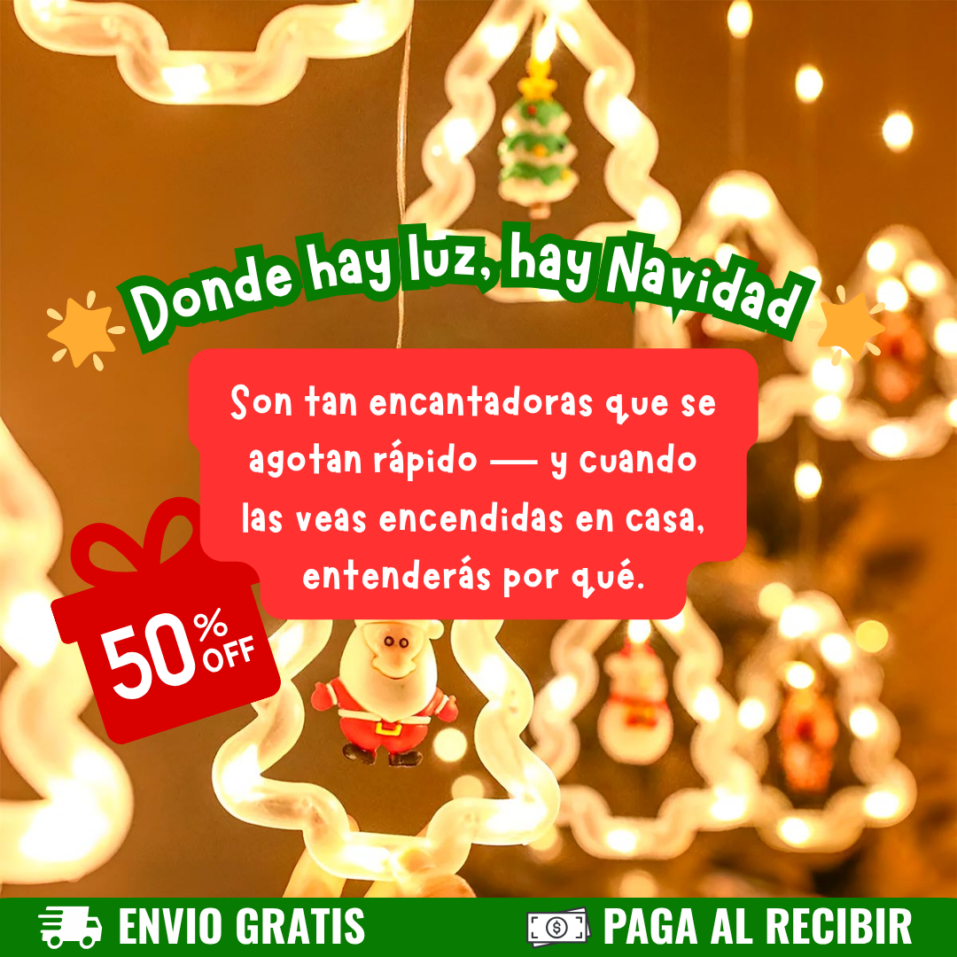 Luces LED Navideñas para Decorar tu Hogar ✨🎄