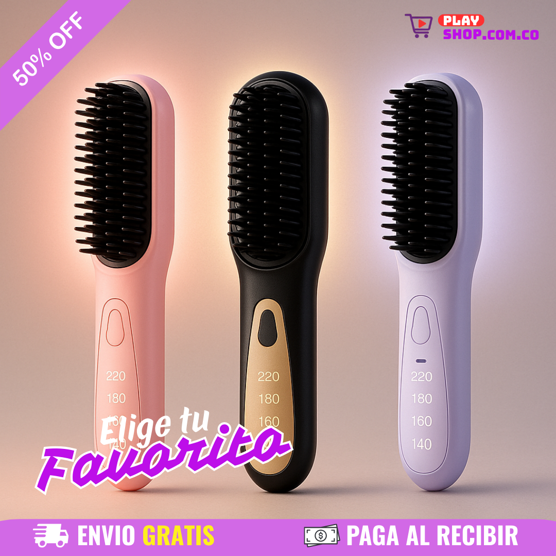 🔥 Cepillo Alisador Portátil Inalámbrico🪮