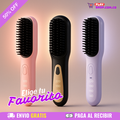 🔥 Cepillo Alisador Portátil Inalámbrico🪮