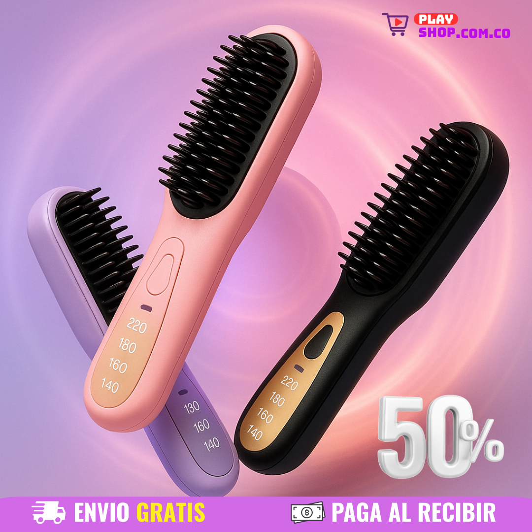 🔥 Cepillo Alisador Portátil Inalámbrico🪮
