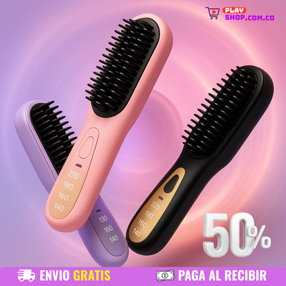 🔥 Cepillo Alisador Portátil Inalámbrico🪮