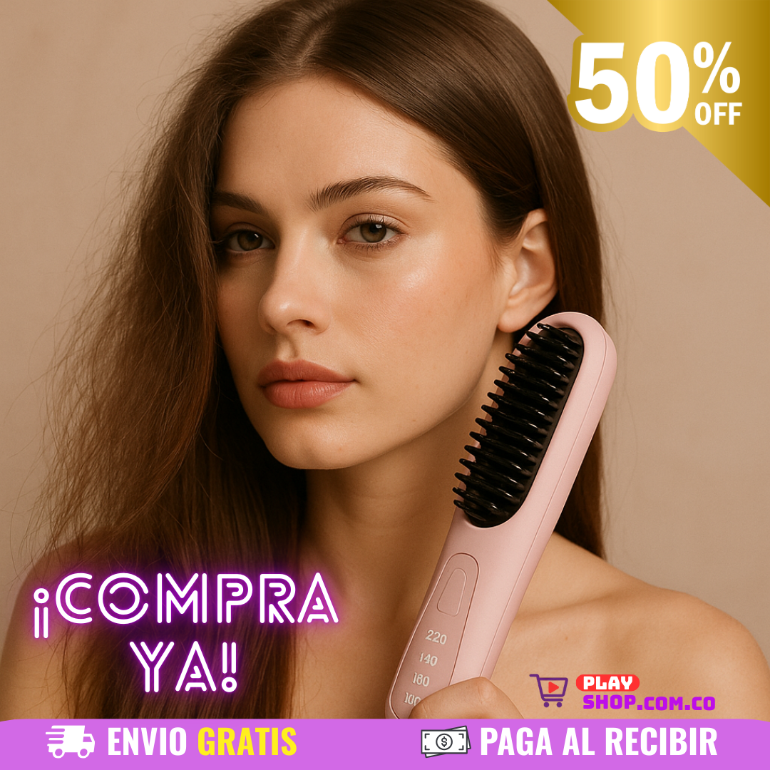 🔥 Cepillo Alisador Portátil Inalámbrico🪮