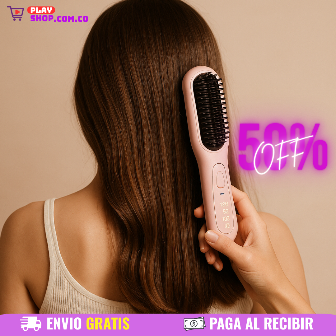 🔥 Cepillo Alisador Portátil Inalámbrico🪮
