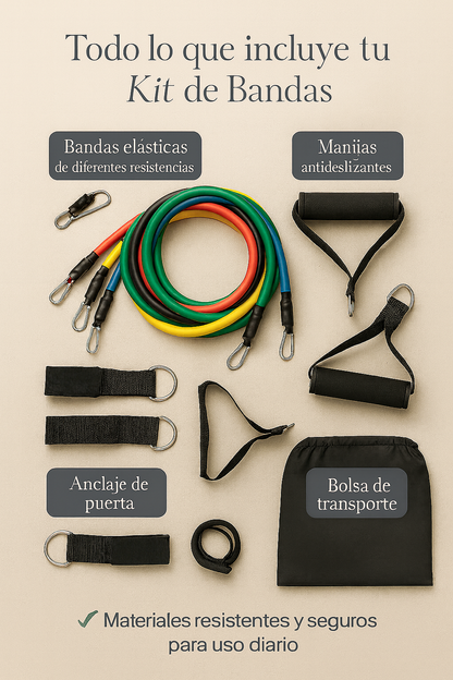 Kit de Bandas elásticas 💪🏻Tonificación y Recuperación