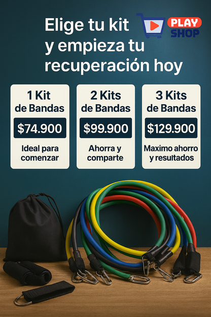 Kit de Bandas elásticas 💪🏻Tonificación y Recuperación