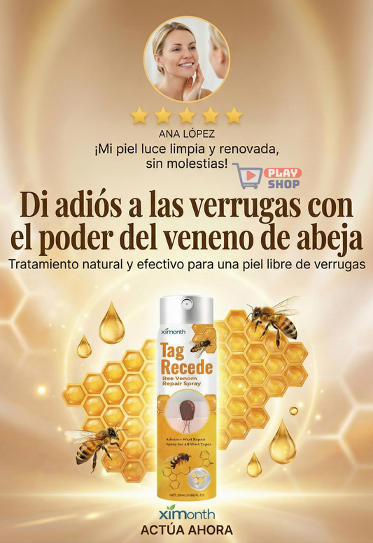 🐝 SPRAY ANTI VERRUGAS CON VENENO DE ABEJA 🐝