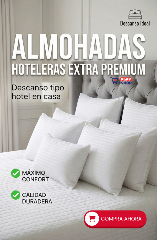 ✨☁️ Set X4 Almohadas Hoteleras Extra Premium ☁️✨