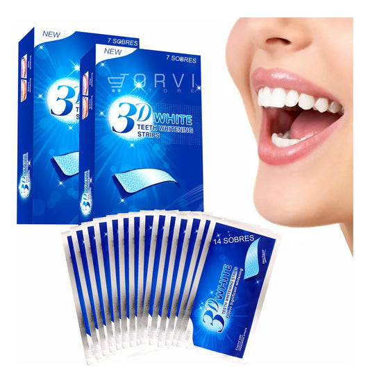 ✨ TIRAS BLANQUEADORAS 3D & 5D – SONRISA RADIANTE ✨
