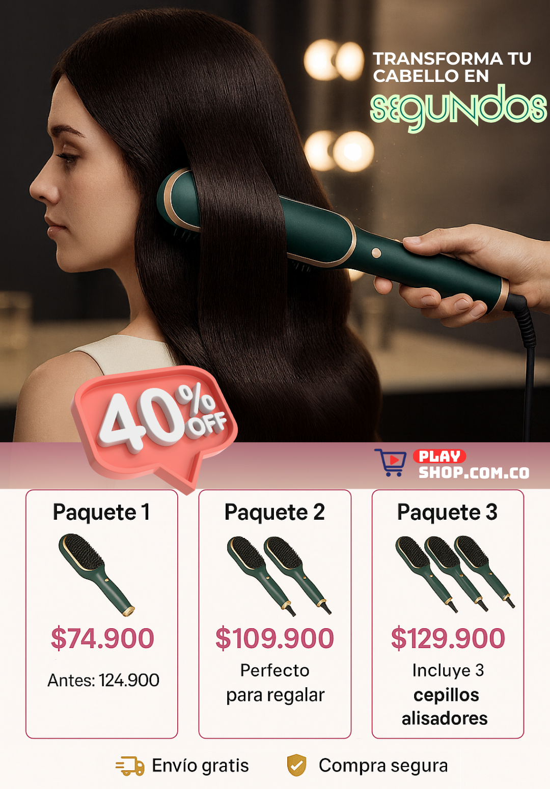 Cepillo Plancha Alisador