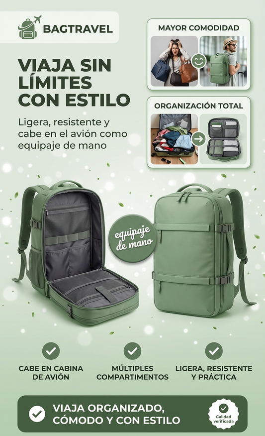 ✨ Mochila Multifuncional Travel Pro  🎒
