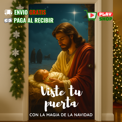 Fundas para puertas🚪 Navideñas🎅🏼